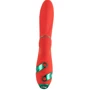 Вибратор-кролик с флоггером LOCKINK Sevanda Whip Vibrating Massage Wand - Red & Green: Назначение Вагинальные