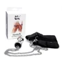 Наручники с металлической анальной пробкой Art of Sex Handcuffs with Metal Anal Plug size M Black