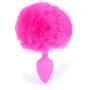 Анальная пробка S с хвостом BOSS of TOYS Boss Series - Silicon PLUG Bunny Tail Pink, BS6400099: Тип Анальные пробки