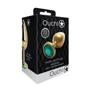 Металевий анальний затор Ouch! Heart Gem Gold - Emerald Green, М: Тип Анальные пробки