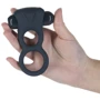 Двойное эрекционное кольцо Lux Active – Triad – Vibrating Dual Cock Ring, с вибропулей и пультом ДУ: Цвет синий