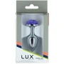 Металлическая анальная пробка LUX Active с розой - Rose Anal Plug - Purple, вибропуля в подарок: Материал Медицинский металл