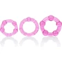 Набор эрекционных колец California Exotic Novelties Transparent Island Rings, 3 шт (розовый): Цвет розовый