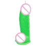Свічка LOVE FLAME - Dildo L Green Fluor, CPS01-GREEN