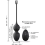 Вагинальные шарики Dorcel LOVE BALLS BLACK: Диаметр шарика, см 3.5