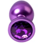 Анальная пробка с кристаллом Metal By Toyfa Purple Anal Plug Аmethyst: Тип Анальные пробки
