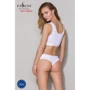 Трусики-бразилиана из хлопка Passion PS005 PANTIES white, size XL: Декор Вышивка
