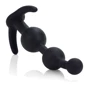 CalExotics Booty Call Booty Beads анальна ялинка, 12x3.25 см, чорний: Матеріал силікон