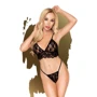 Комплект: браслет та трусики Penthouse DOUBLE SPICE (чорний, S/M)