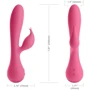 Jimmy Jane Glo Rabbit Heating Vibrator - вібратор-кролик, 10.8x3.8 см фото 7