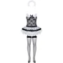 Костюм горничной Obsessive Housemaid L/XL: Декор Рюши, Бант