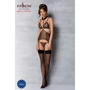 Корсет с открытой грудью Passion DOMINICA CORSET Вlack S/M (стринги в наборе): Вид Корсеты
