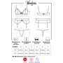 Комплект Obsessive Wonderia set, S / M, рубіновий фото 4