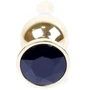 Анальная пробка с кристаллом BOSS of TOYS Boss Series - Jewellery Gold BUTT PLUG Black, BS6400065: Тип Анальные пробки