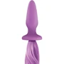 Анальная пробка с хвостиком Unicorn Tails Pastel, 8.4x3.2 см, сиреневый: Материал Силикон