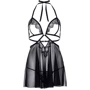 Пеньюар Leg Avenue Lace and mesh babydoll & panty Black S: Материал Полиэстер