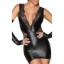 Сукня Noir Handmade F212 Powerwetlook and lace minidress Вlack, M: Вид Платья