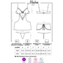 Еротичний костюм Obsessive Maidme chemise, L / XL: Матеріал поліамід