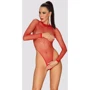 Сетчатый боди Obsessive B126 teddy red S/M/L