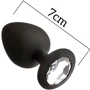 Анальная пробка с кристаллом MAI Attraction Toys №47 Black S