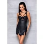 Бебі-дол з еко-шкіри та мережива Loona Chemise black XXL/XXXL - Passion: Застосування На тело