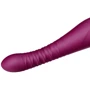 Смартвібратор-пульсатор Zalo - King Velvet Purple, кристал Swarovski фото 7
