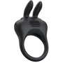 Кільце ерекційне серії Pretty - DAVION Silicone Vibration, BI-210264: Колір черный