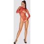 Сетчатый боди Obsessive B126 teddy red S/M/L: Применение На тело