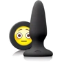 NS Novelties Mojis Plug #OMG Medium - средняя анальная пробка, 8x3.7 см, черный