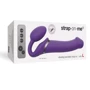 Безремневой страпон с вибрацией Strap-On-Me Vibrating Violet L: Длина, см 17