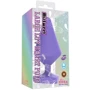 Анальный плаг Chisa Large Luv Heart Plug, Purple: Наличие вибрации Нет