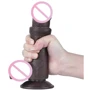 Фаллоимитатор LoveToy Sliding-Skin Dual Layer Dong 7" Black: Тип Реалистичные