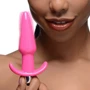 Анальная пробка с вибрацией Frisky Smooth Vibrating Anal Plug Pink: Наличие вибрации Есть