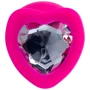 Анальная пробка с кристаллом ToDo Anal Plug Diamond Heart, L: Тип Анальные пробки