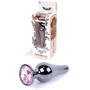 Анальная пробка с кристаллом BOSS of TOYS - Jewellery Dark Silver BUTT PLUG Rose, BS6400054