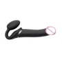 Безремневой страпон с вибрацией Strap-On-Me Vibrating Black L