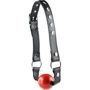 Кляп на кожанном ремне Ball Gag Normal, красный: Цвет красный