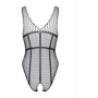 Сексуальний боді з вирізом Obsessive B117 black S/M/L: Матеріал нейлон
