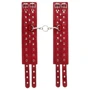 Оковы Leather Double Fix Leg Cuffs, red: Производитель sLash