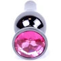 Анальная пробка с кристаллом BOSS of TOYS Boss Series - Jewellery Dark Silver BUTT PLUG Pink, BS6400053 фото 6