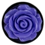 Металлическая анальная пробка LUX Active с розой - Rose Anal Plug - Purple, вибропуля в подарок: Тип Анальные пробки