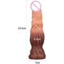 Фалоімітатор LoveToy Dual-Layered Silicone Cock 9.5" Brown: Тип Реалистичные