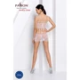 Бодістокінг Passion BS090 white: Фасон Бесшовные