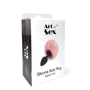 Силиконовая анальная пробка М Art of Sex - Silicone Bunny Tails Butt plug, розовый: Для кого Унисекс