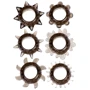 Набір ерекційних кілець Linx Tickler Set Textured Ring Smoke: Колір чорний