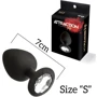 Анальная пробка с кристаллом MAI Attraction Toys №47 Black S: Для кого Унисекс