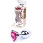 Анальная пробка Boss Series - Jewellery Silver Heart PLUG Pink S (BS6400044)