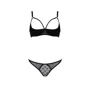 Комплект Passion MARINA SET WITH OPEN BRA black XXL/XXXL: Матеріал Полиамид