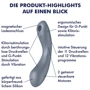 Вакуумний стимулятор із вібрацією Satisfyer Curvy Trinity 1 Bluegrey: Тип управління кнопкове