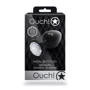 Металевий анальний затор Ouch! Heart Gem Gunmetal - Diamond, S фото 6